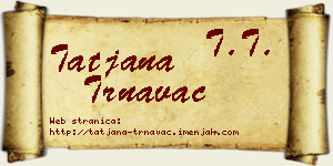 Tatjana Trnavac vizit kartica